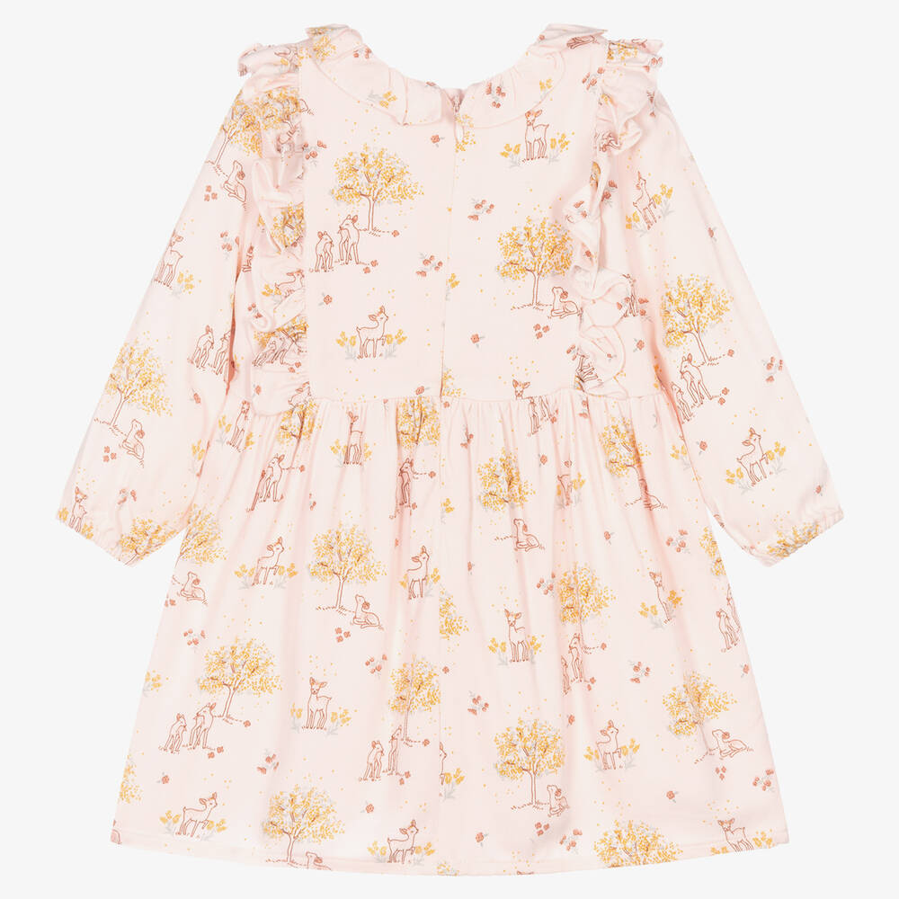 Carrément Beau-Girls Pink Viscose Dress | Childrensalon Outlet
