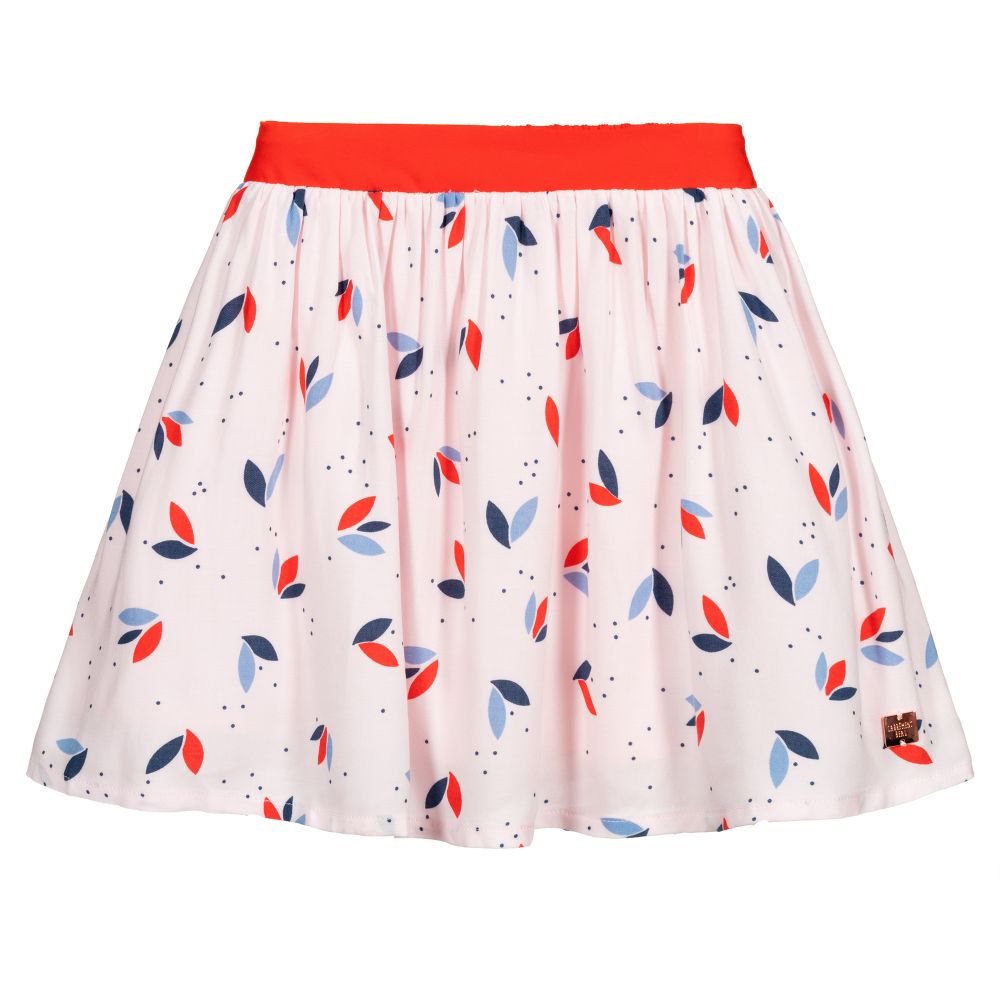 Carrément Beau - Girls Pink Viscose Skirt | Childrensalon