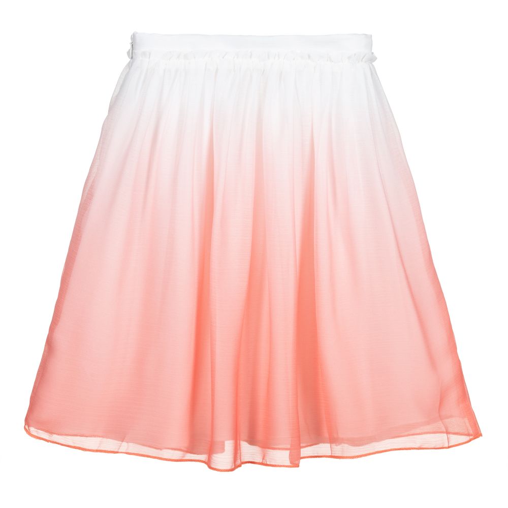 Carrément Beau-Бело-розовая юбка для девочек | Childrensalon Outlet