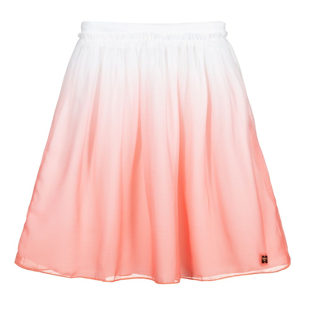 Carrément Beau - Бело-розовая юбка для девочек | Childrensalon