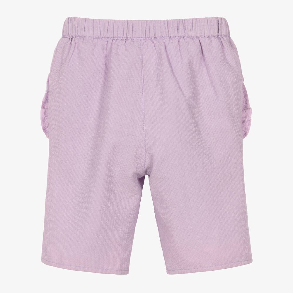 Carrément Beau-Фиолетовые хлопковые брюки с рюшами | Childrensalon Outlet