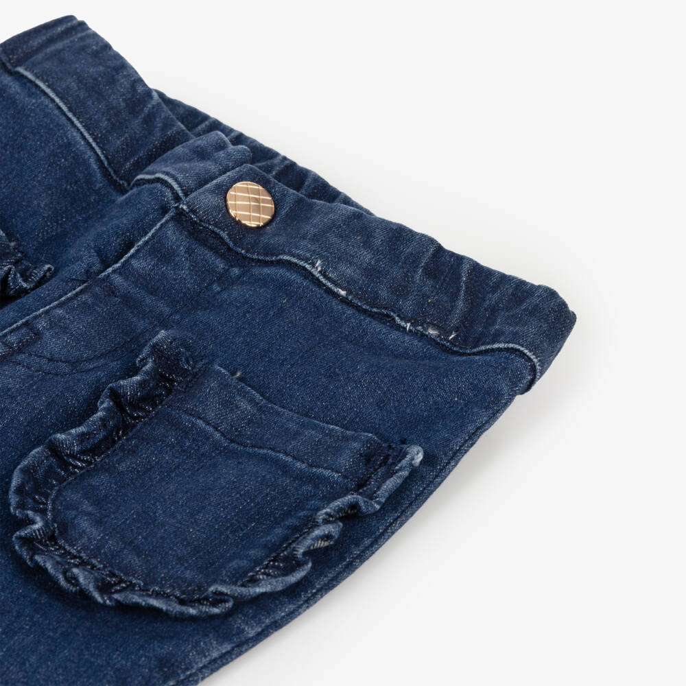 Carrément Beau-Girls Soft Blue Denim Trousers | Childrensalon Outlet