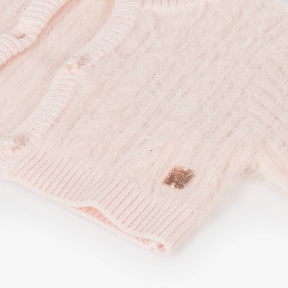 Carrément Beau-كارديغان فلافي محبوك لون زهري | Childrensalon Outlet