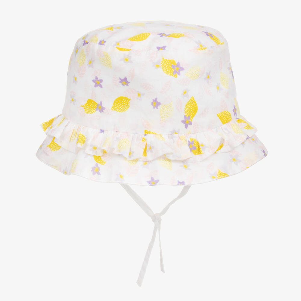 Girls yellow sun hat hot sale