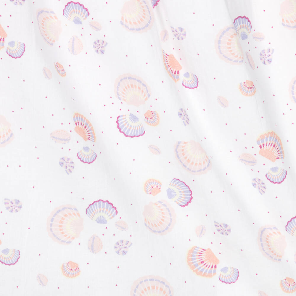 Carrément Beau-طقم فستان قطن لون أبيض | Childrensalon Outlet