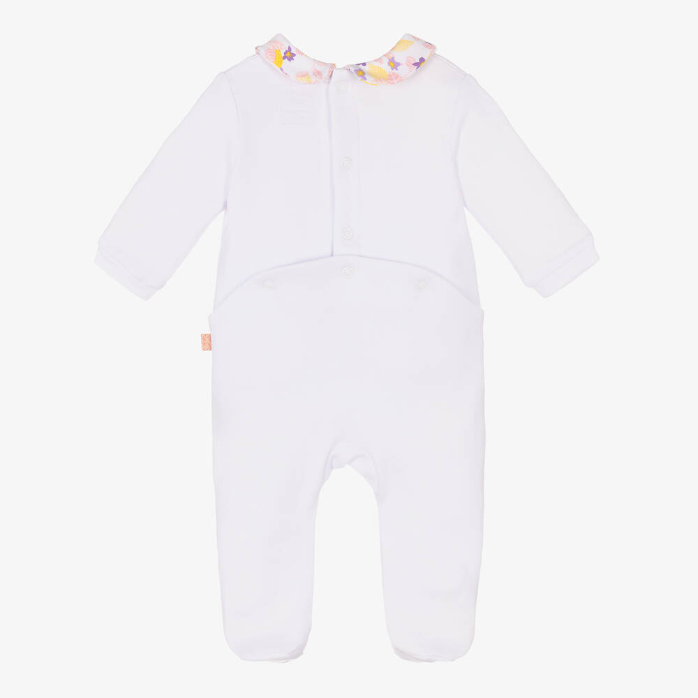 Carrément Beau-Белый хлопковый комбинезон с сердцем из лимонов | Childrensalon Outlet