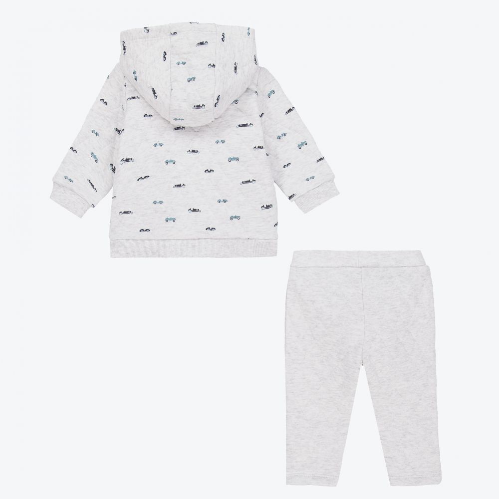 Carrément Beau-Grey Organic Cotton Tracksuit | Childrensalon Outlet