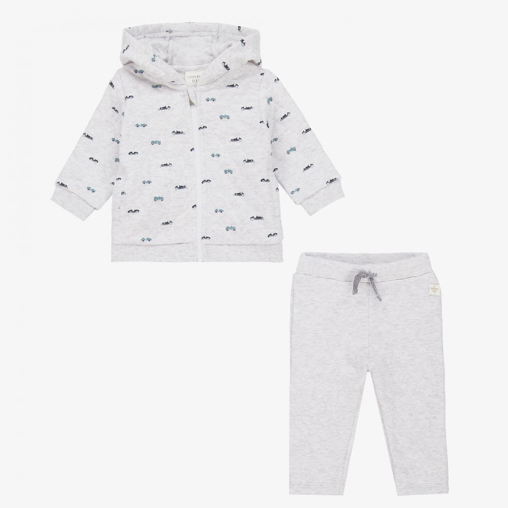 Carrément Beau-Grey Organic Cotton Tracksuit | Childrensalon Outlet