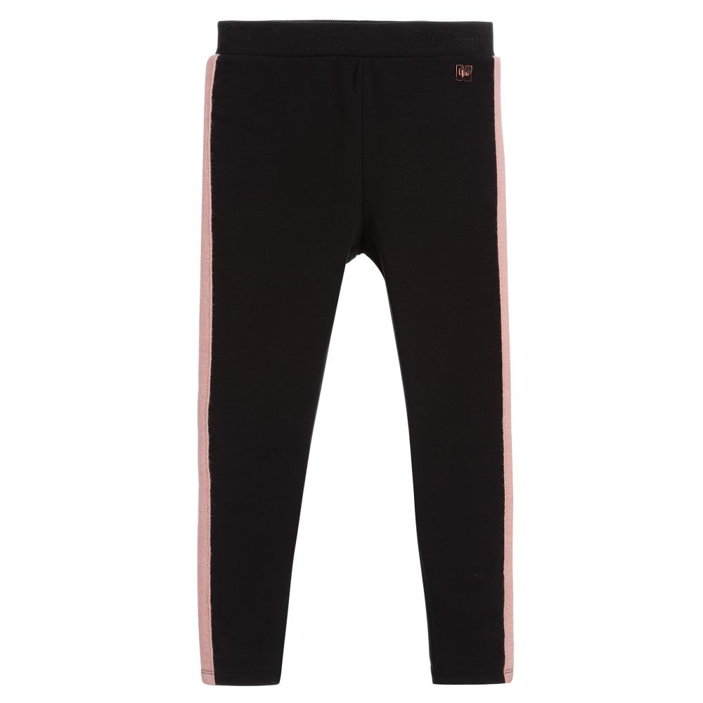 Carrément Beau - Grey & Pink Cotton Trousers | Childrensalon