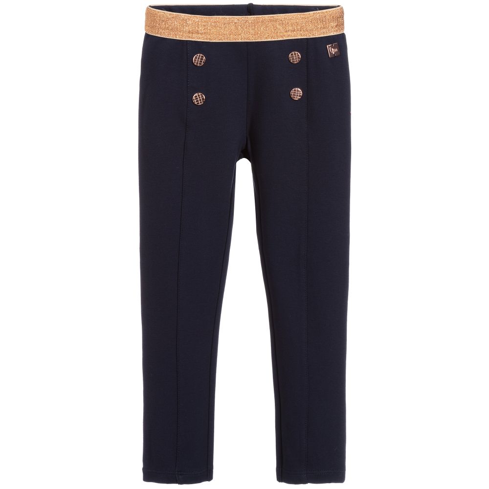 Carrément Beau - Pantalon bleu marine en jersey | Childrensalon