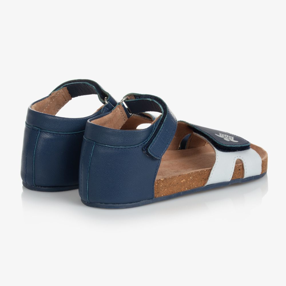 كاريمون بو-صندل جلد لون كحلي للأولاد | Childrensalon Outlet