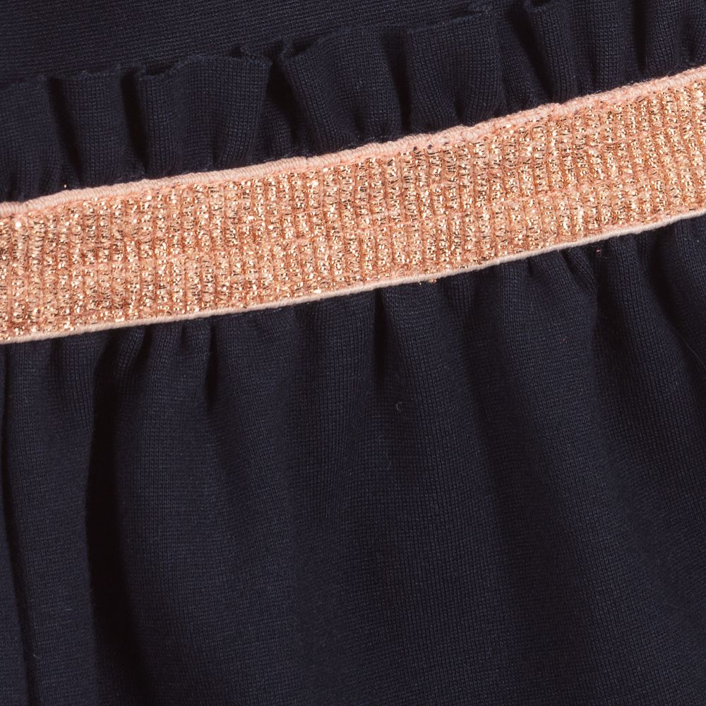 Carrément Beau-Темно-синее трикотажное платье | Childrensalon Outlet