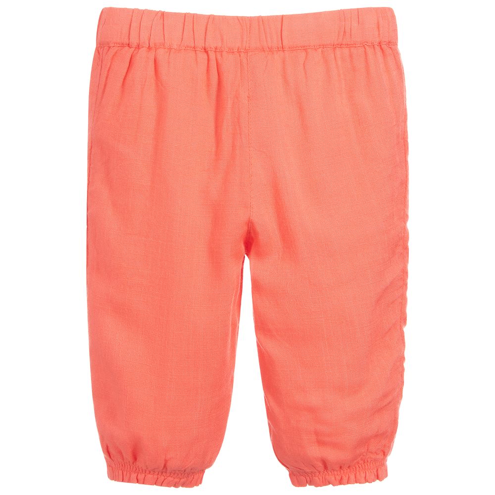 Carrément Beau-Orange Viscose Trousers | Childrensalon Outlet