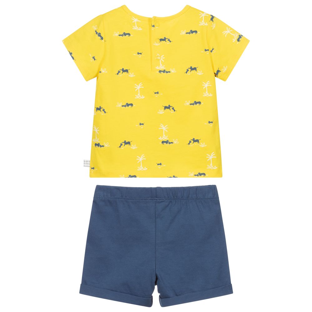 Carrément Beau-Organic Cotton Shorts Set | Childrensalon Outlet