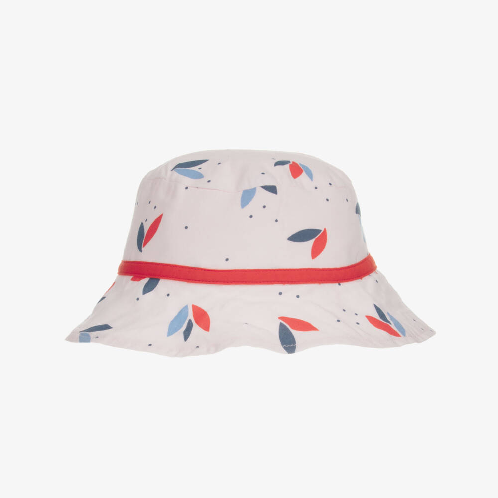 Carrément Beau-Pink Floral Baby Sun Hat | Childrensalon Outlet