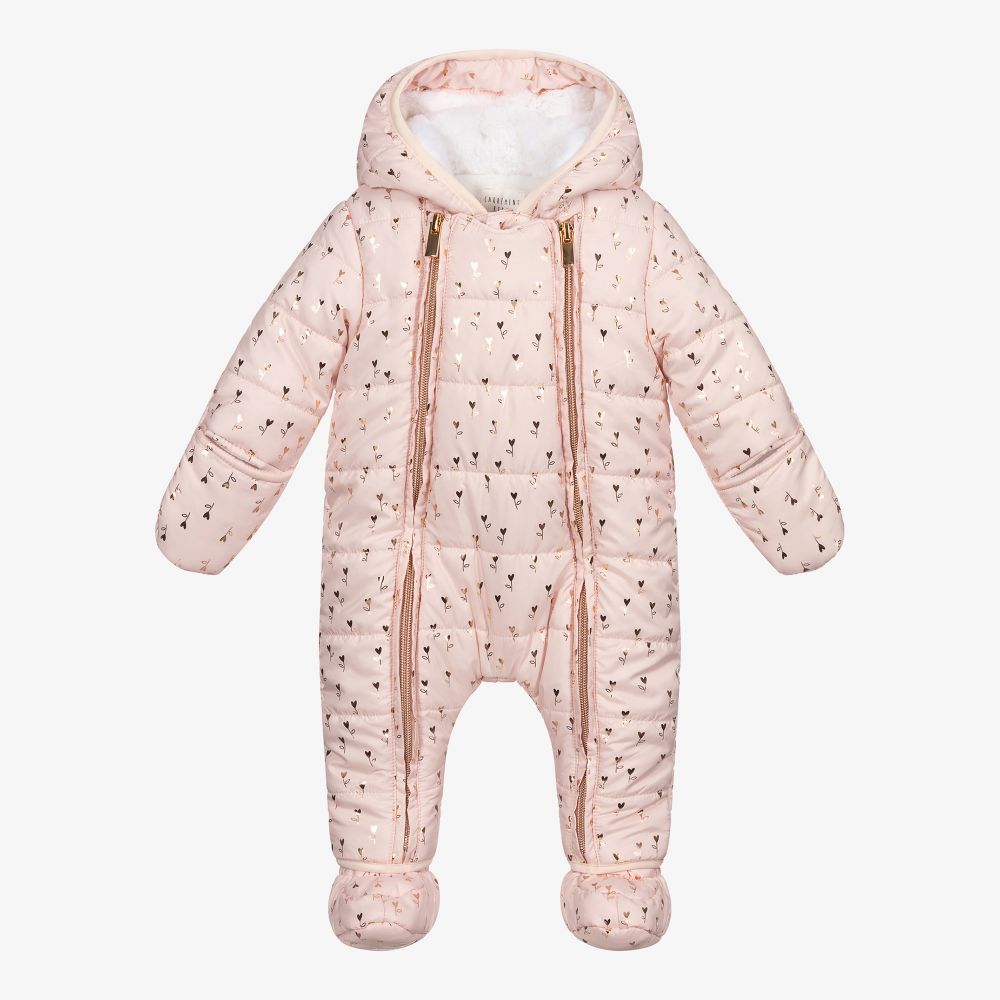 Carrément Beau-Pink Floral Snowsuit | Childrensalon Outlet
