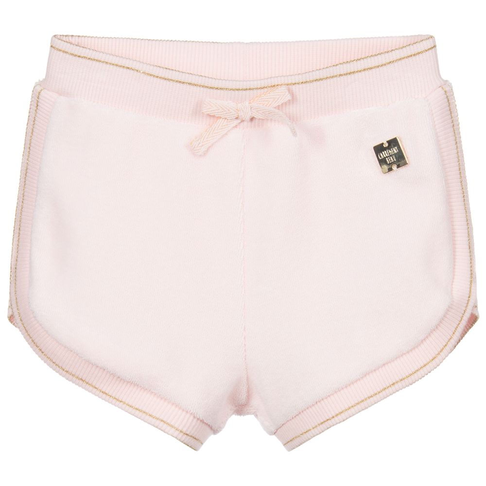 Carrément Beau - Pink Organic Cotton Shorts | Childrensalon