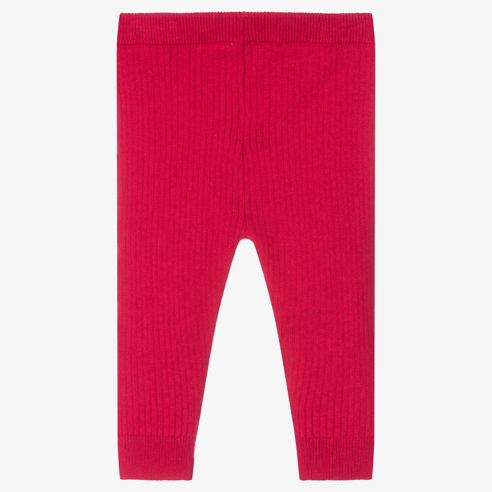 Carrément Beau-ليغنغز أطفال بناتي قطن مضلع لون زهري | Childrensalon Outlet