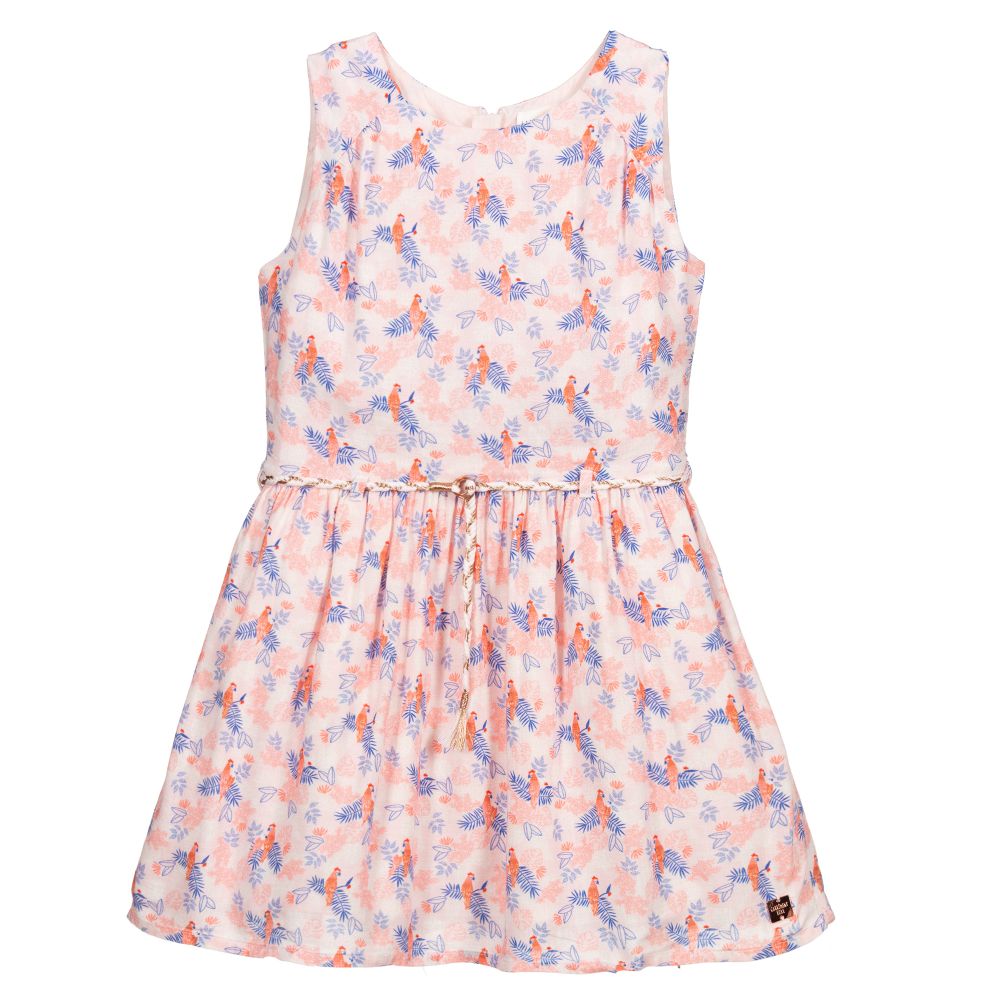 Carrément Beau - Розовое платье из вискозы | Childrensalon