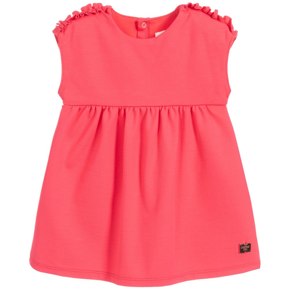 Carrément Beau - Pink Viscose Jersey Dress | Childrensalon
