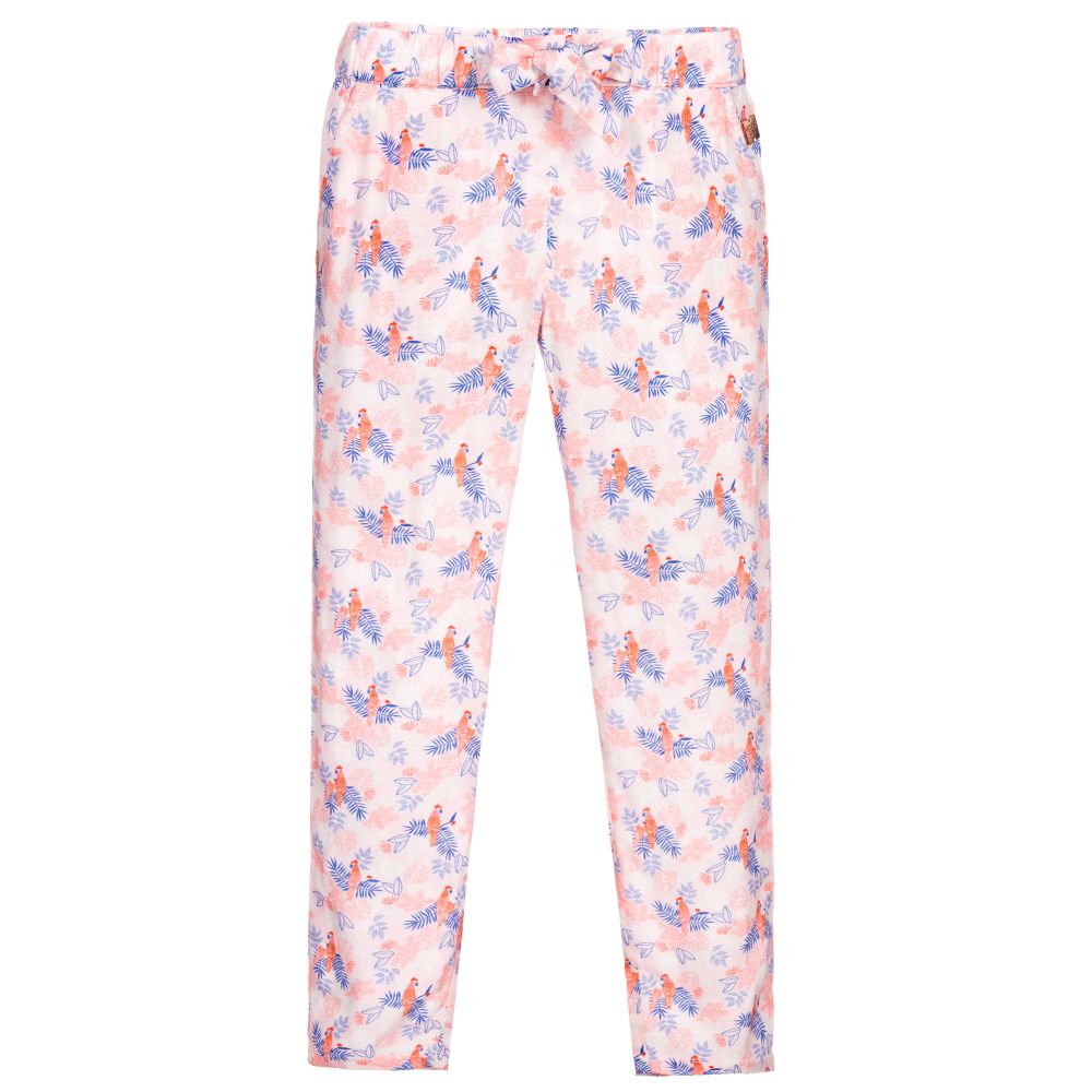 Carrément Beau - Pantalon rose en viscose | Childrensalon