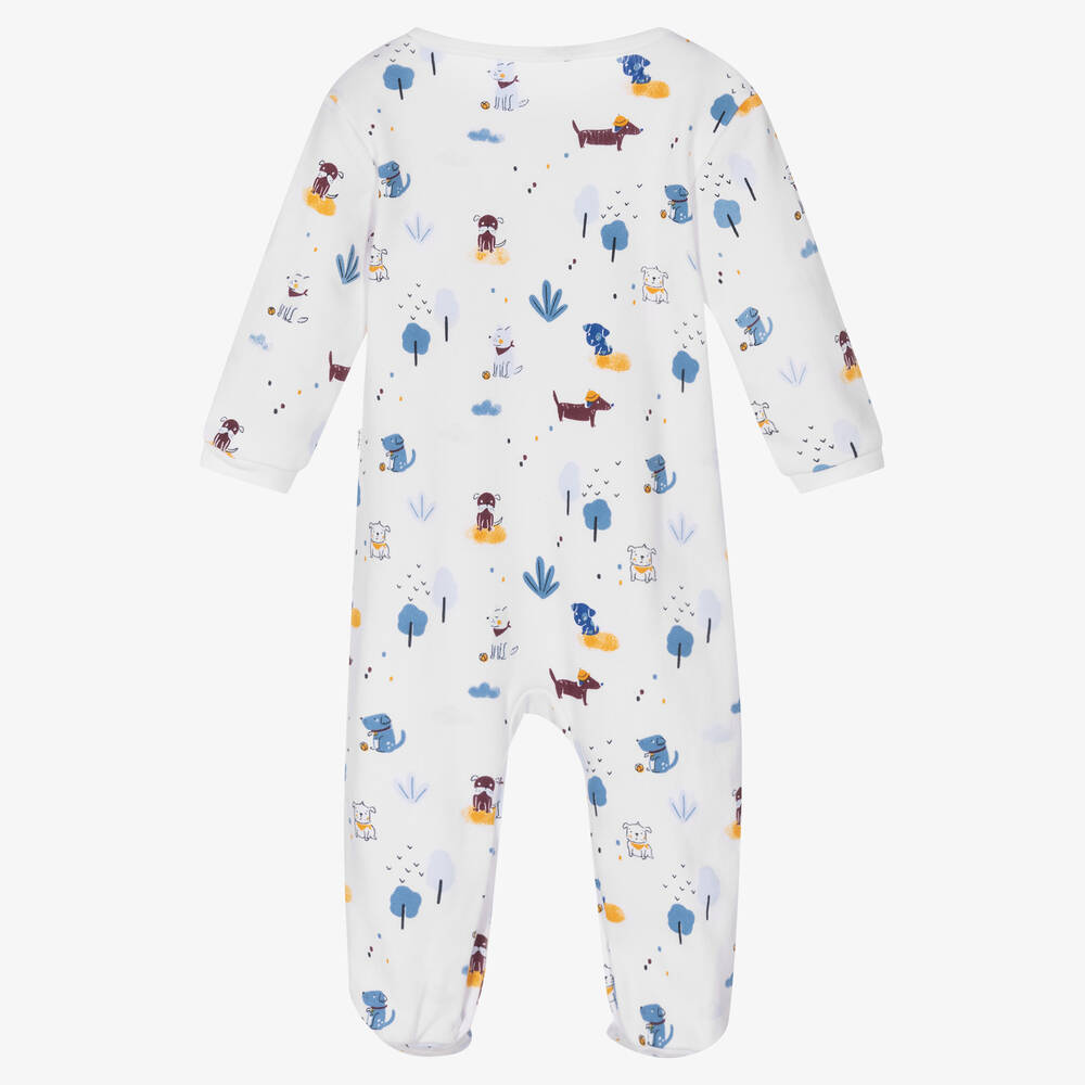 Carrément Beau-White 2-in-1 Cotton Babygrow | Childrensalon Outlet