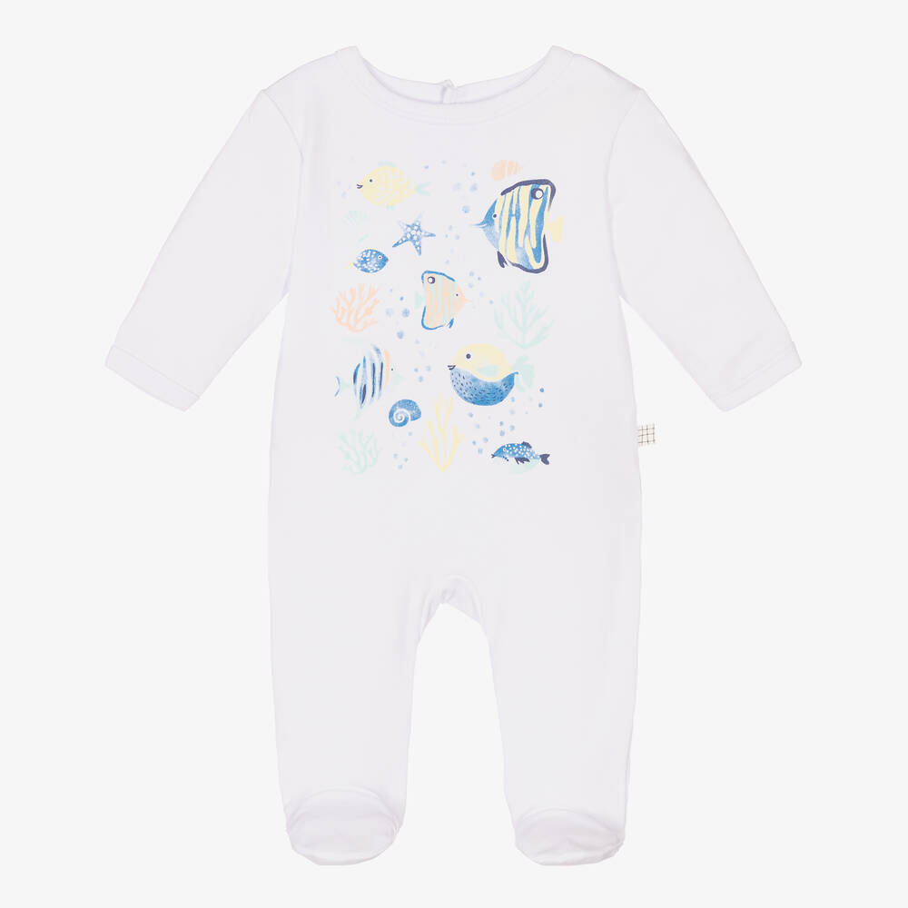 Carrément Beau-بيبي غرو قطن عضوي لون أبيض للأطفال | Childrensalon Outlet