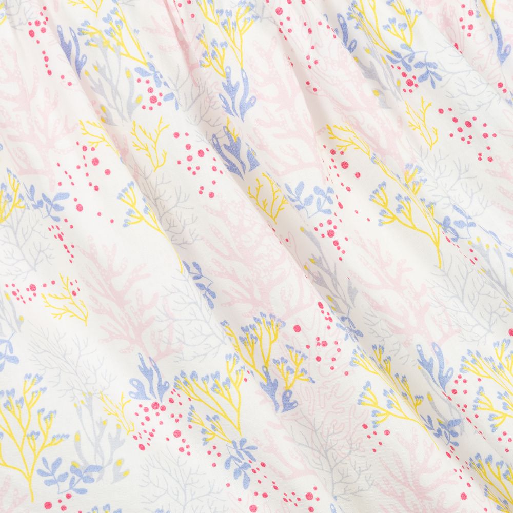 Carrément Beau-White Cotton Floral Skirt | Childrensalon Outlet