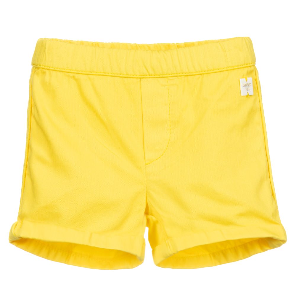 Carrément Beau - Yellow Cotton Shorts | Childrensalon