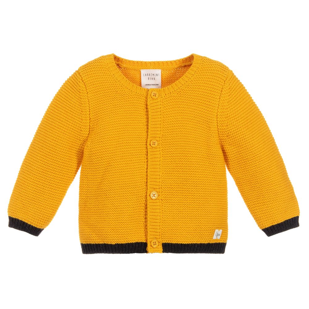 Boys yellow cardigan sale