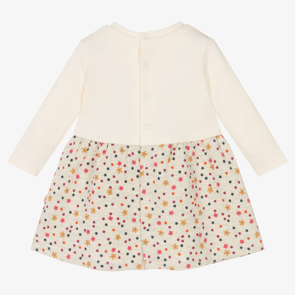 Catimini-Baby Girls Ivory & Grey Dress | Childrensalon Outlet