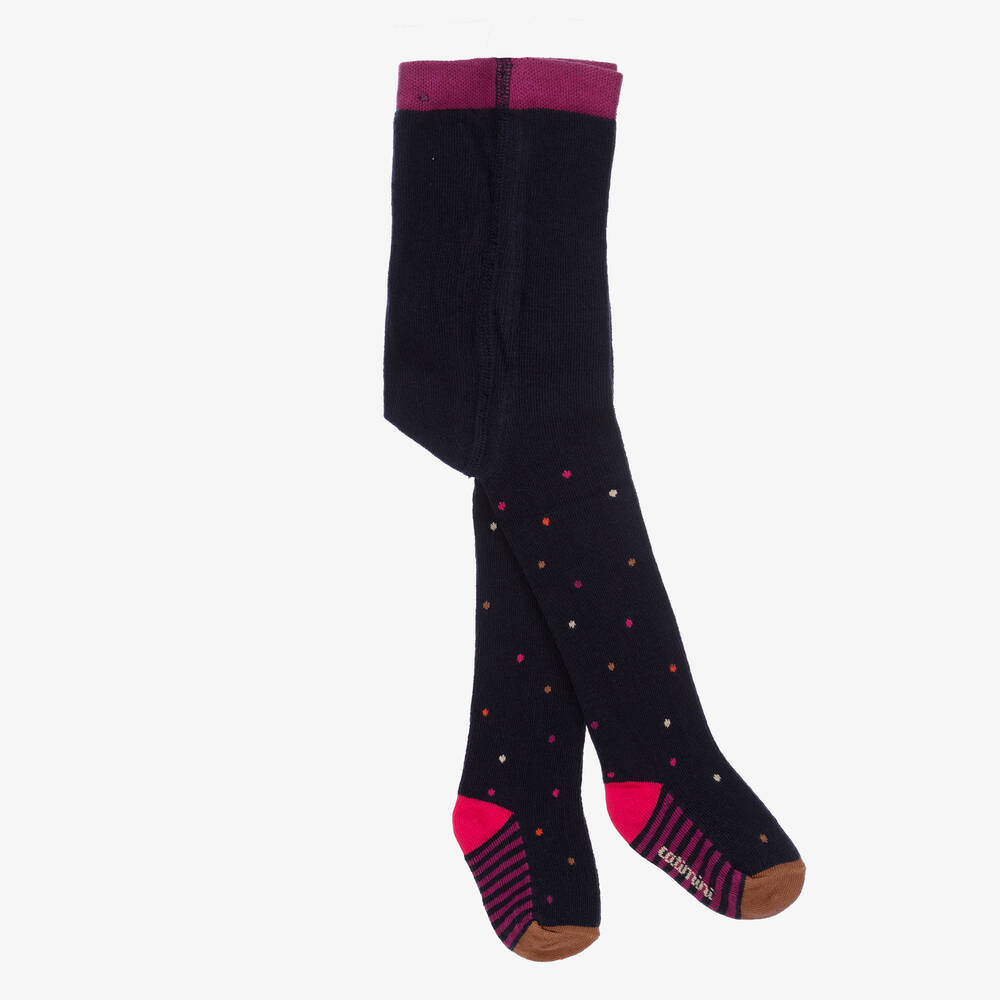 Baby Girls Navy Blue Tights