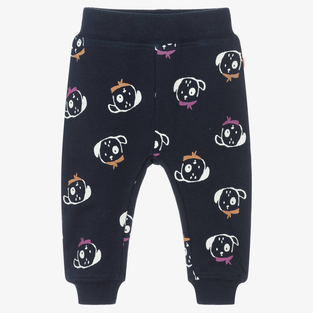 Blue Cotton Baby Joggers
