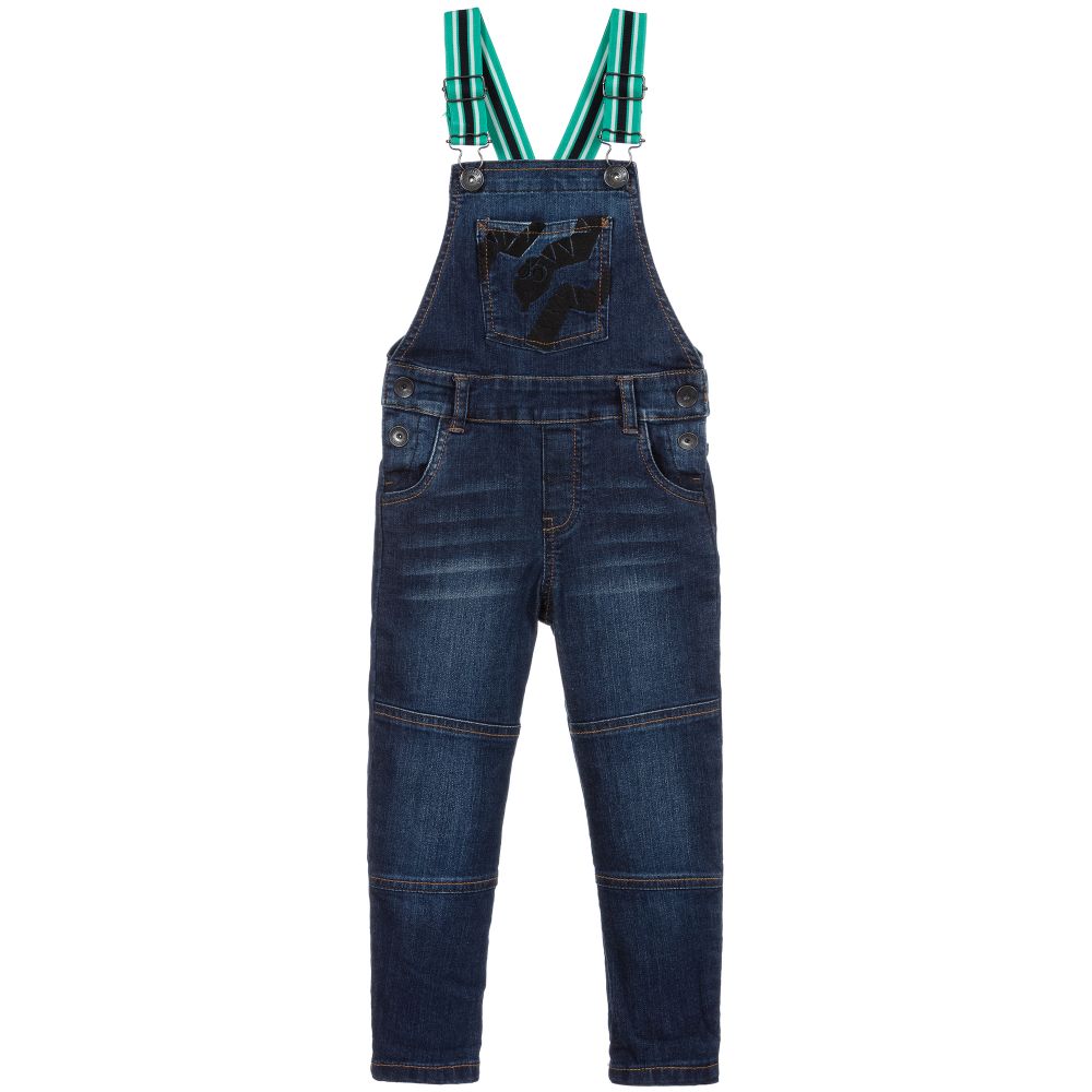 Catimini Blue Denim Dungarees Childrensalon Outlet