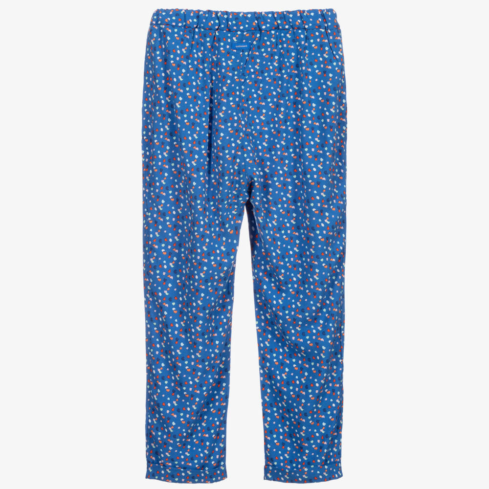 Catimini-Blue Viscose Trousers | Childrensalon Outlet