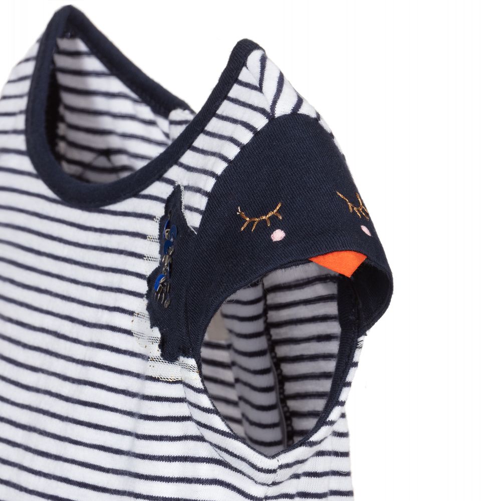 Catimini-Blue & White Stripe Dress | Childrensalon Outlet