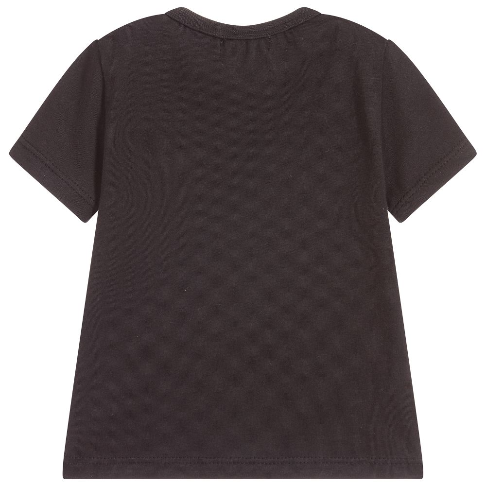 Catimini-Boys Black Cotton T-Shirt | Childrensalon Outlet