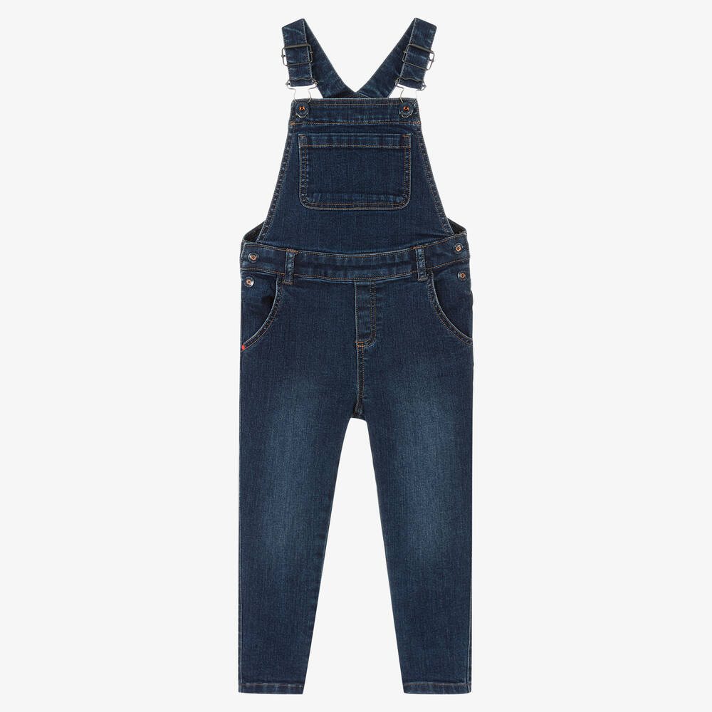 Catimini-Boys Blue Denim Dungarees | Childrensalon Outlet