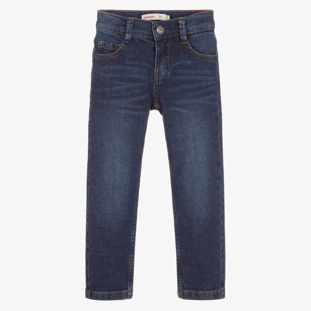 Catimini - Синие узкие джинсы для мальчиков | Childrensalon