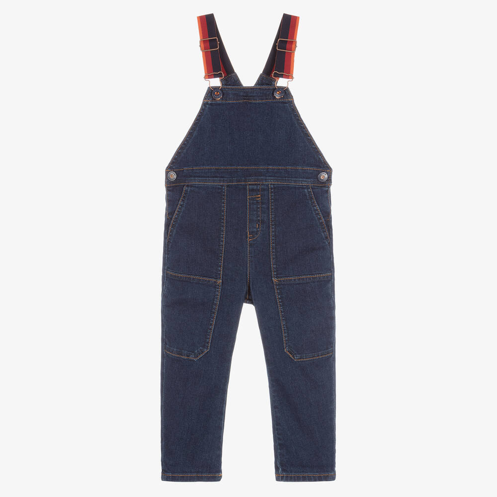 Catimini - Синий джинсовый полукомбинезон для мальчиков | Childrensalon