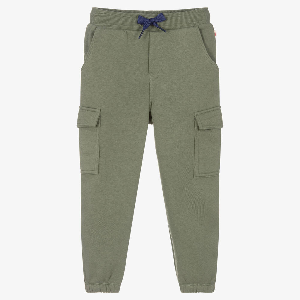 Catimini - Boys Green Cotton Joggers | Childrensalon