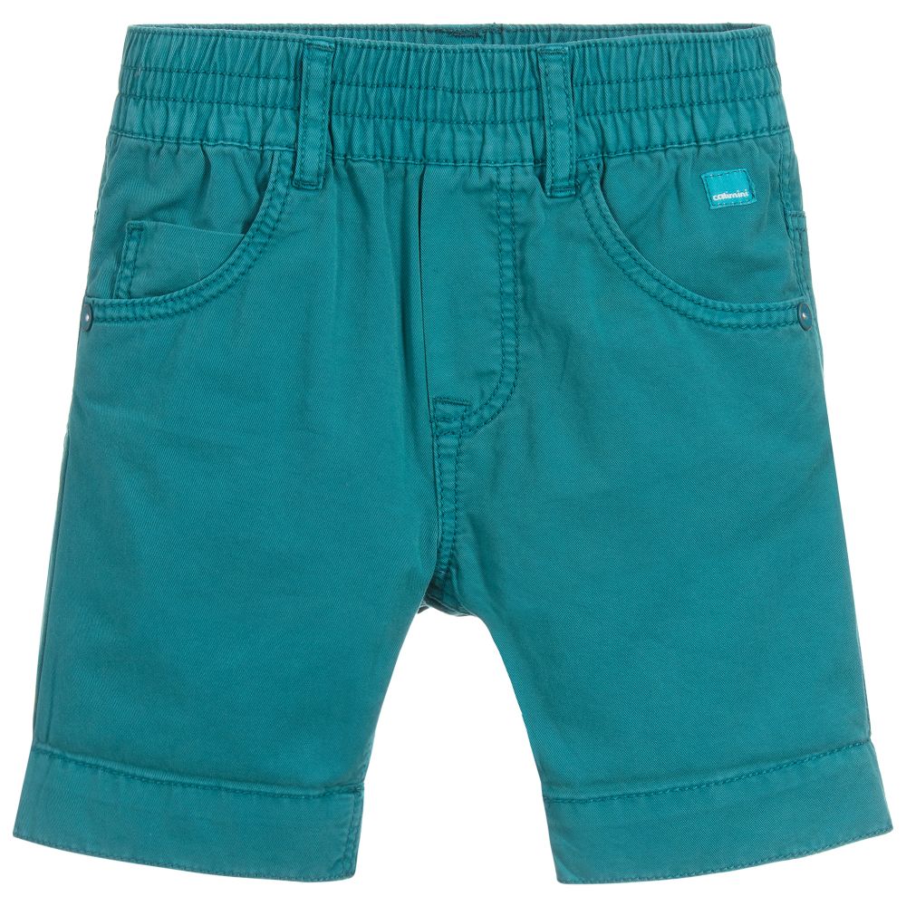 Catimini-Boys Green Cotton Shorts | Childrensalon Outlet