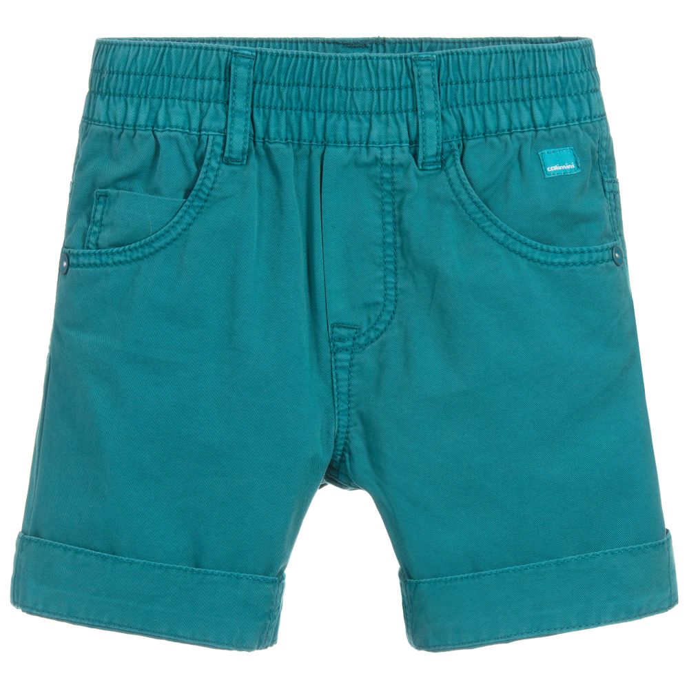 Catimini - Boys Green Cotton Shorts | Childrensalon