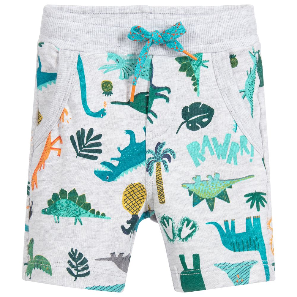 Catimini - Boys Grey Cotton Jersey Shorts | Childrensalon