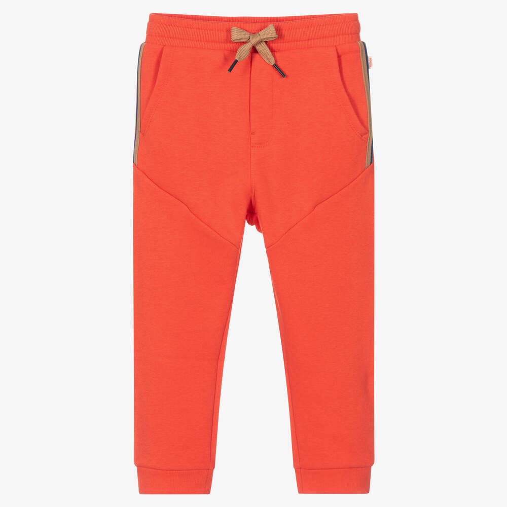 Catimini - Boys Orange Cotton Joggers | Childrensalon