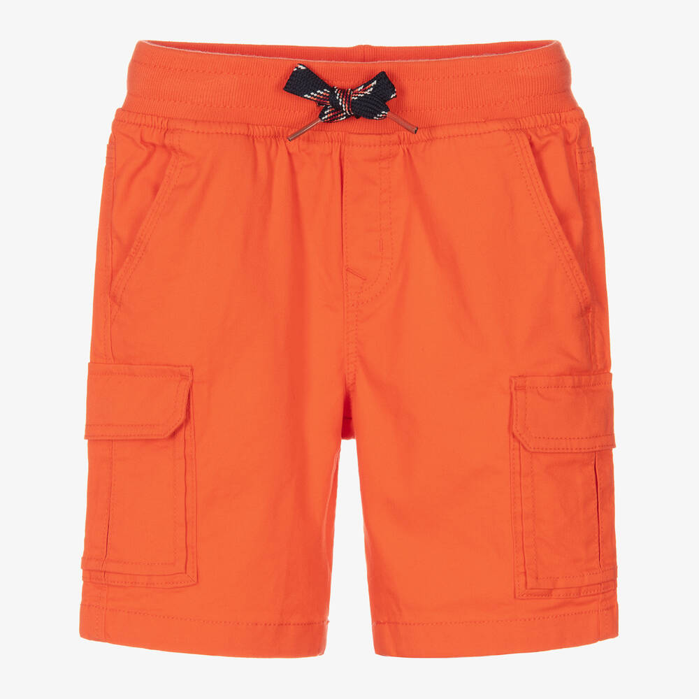 Catimini - Оранжевые хлопковые шорты для мальчиков | Childrensalon