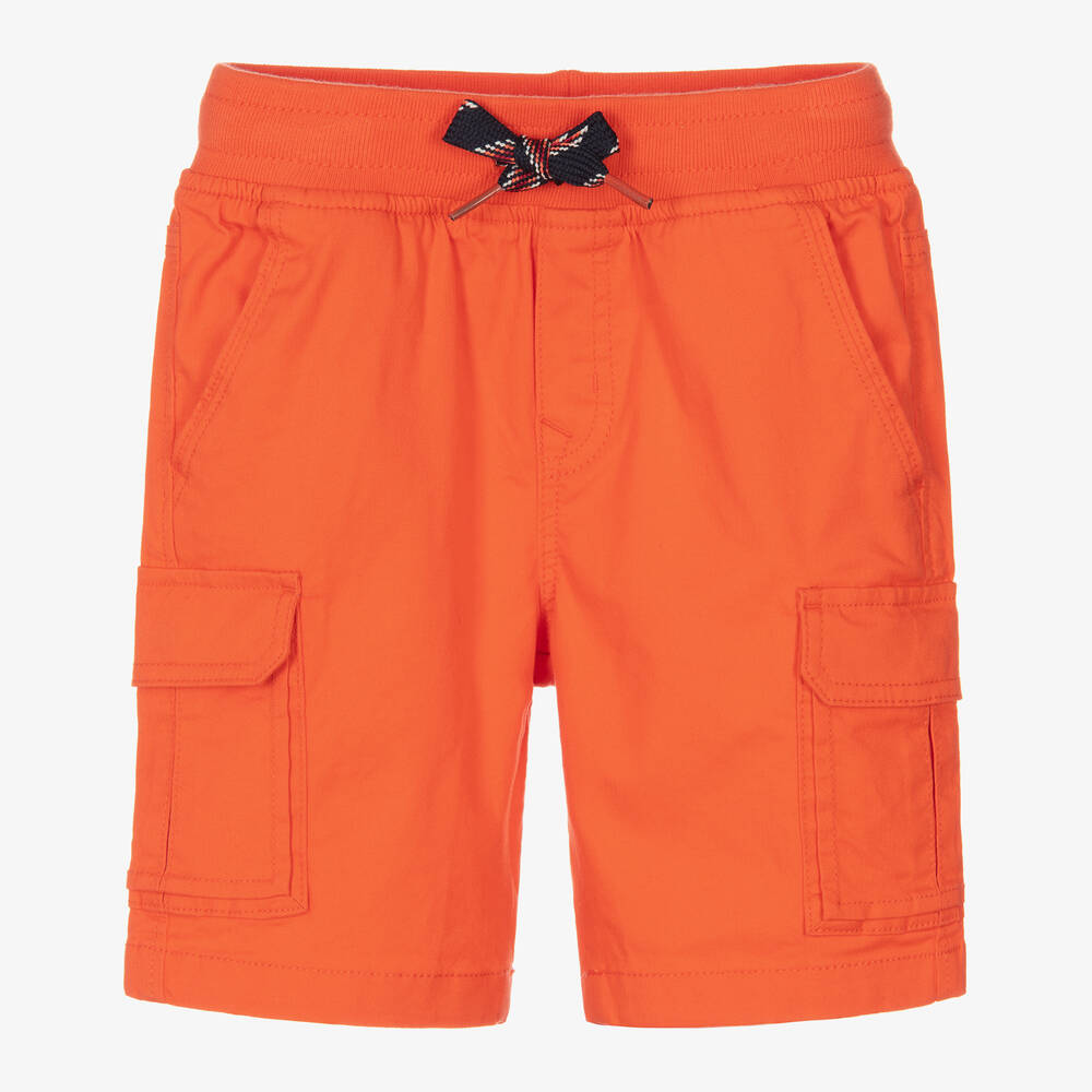 Catimini - Boys Orange Cotton Shorts | Childrensalon