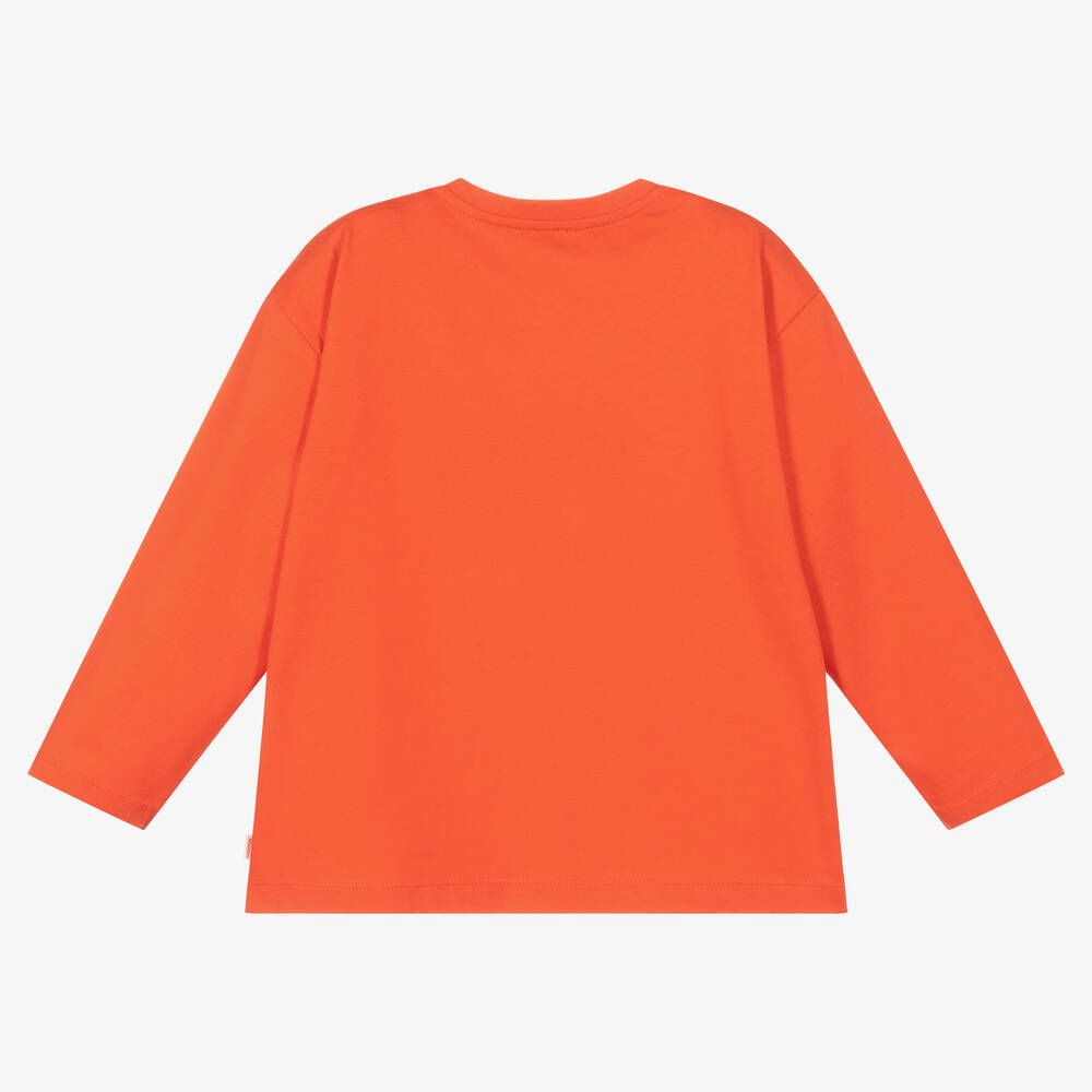 Catimini-Boys Orange Cotton Top | Childrensalon Outlet