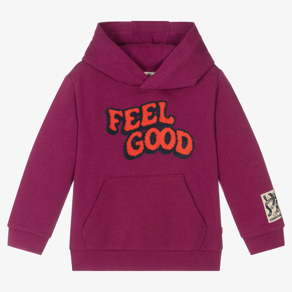 Catimini - Boys Purple Cotton Hoodie | Childrensalon