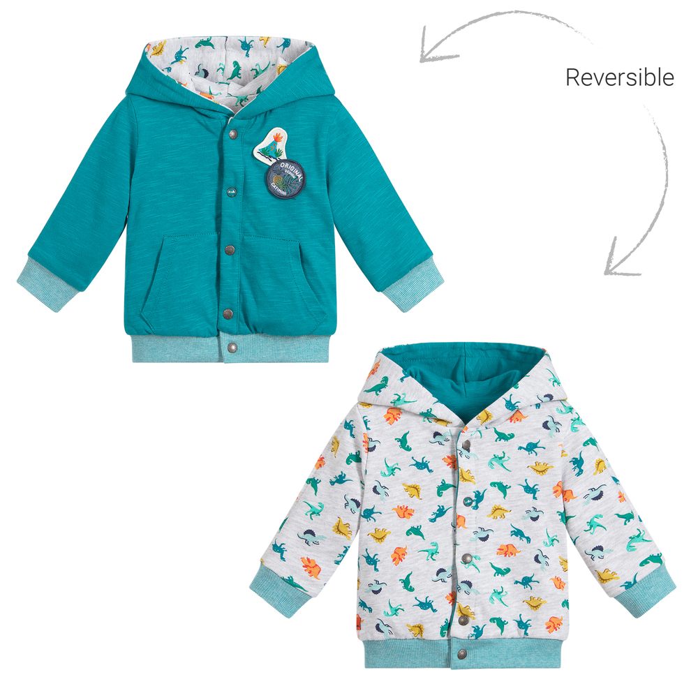 Catimini - Boys Reversible Hooded Top | Childrensalon